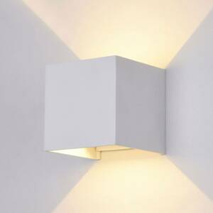 LED kültéri fali lámpa Fulton, 10x10cm, fehér