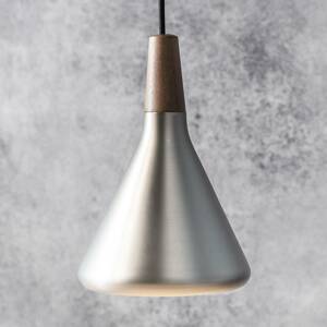 Függő lámpa Nori fémből, acél színű, Ø18 cm