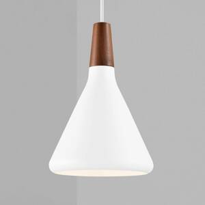 Függő lámpa Nori, Ø 18 cm, fehér