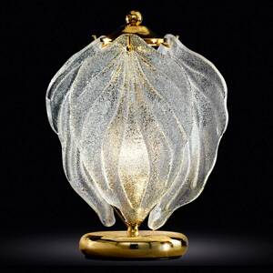 Foglie üveg asztali lámpa Murano üvegből