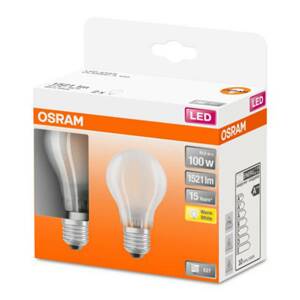 OSRAM Classic A LED lámpa E27 11W 2700K matt 2 db
