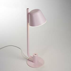 Prandina Bima T1 USB LED asztali lámpa, rózsaszín