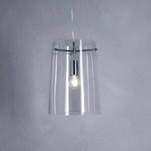 Prandina Sera S1 függő lámpa, átlátszó, Ø 27,5 cm