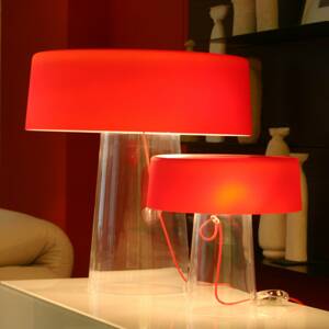 Prandina Glam lámpa 36 cm átlátszó/ernyő piros