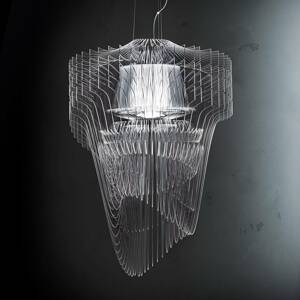 Slamp Aria S függő lámpa, átlátszó, Ø 50 cm