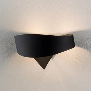 Fekete designer fali lámpa Scudo