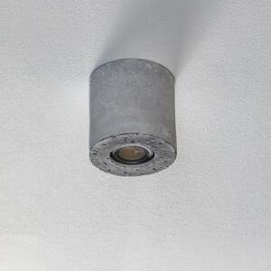 Ara mennyezeti lámpa, henger, betonból, Ø 10 cm