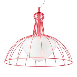Piros designer függő lámpa Lab - made in Italy