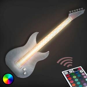Menő gitár LED fali lámpa, 3D nyomtatott