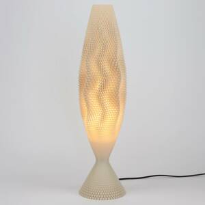 Korall asztali lámpa bio anyagból, linen, 65 cm