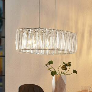 Lindby Sofia függő lámpa ovális akril búrával