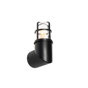 Modern kültéri fali lámpa fekete IP54 20,8 cm - Kiki
