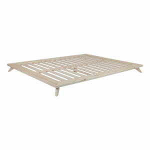 Senza Bed Natural kétszemélyes ágy, 140 x 200 cm - Karup Design