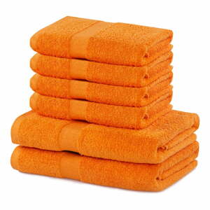 Marina szett 2 db narancssárga fürdőlepedővel és 4 db törölközővel - DecoKing