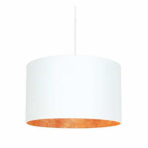 Mika fehér függőlámpa rézszínű lámpabelsővel, ⌀ 40 cm - Sotto Luce
