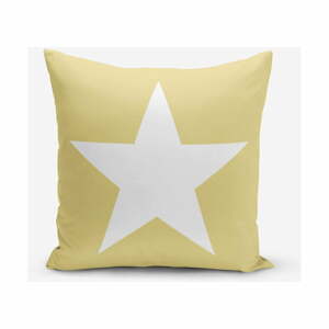 Stars sárga párnahuzat, 45 x 45 cm - Minimalist Cushion Covers