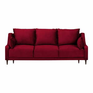 Freesia piros háromszemélyes kinyitható kanapé tárolóhellyel - Mazzini Sofas