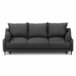 Ancolie sötétszürke kihúzható kanapé, ágyneműtartóval, 215 cm - Mazzini Sofas