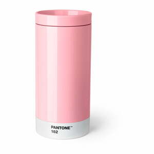 Rózsaszín rozsdamentes acél utazóbögre, 430 ml - Pantone