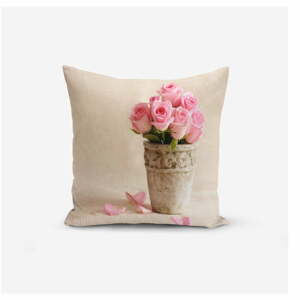 Pink Rose pamutkeverék párnahuzat, 45 x 45 cm - Minimalist Cushion Covers