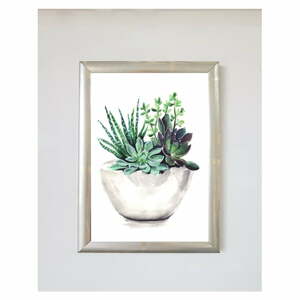 Poszter 20x30 cm Green Leaf Vase – Piacenza Art