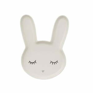 Smilla Bunny fehér agyagkerámia gyerektányér - Bloomingville Mini