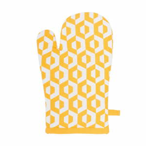 Hexagon sárga pamut edényfogó kesztyű - Tiseco Home Studio