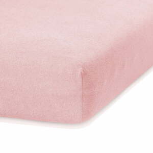 Ruby világos rózsaszín gumis lepedő, 200 x 160-180 cm - AmeliaHome