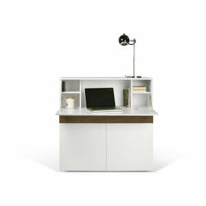 Fehér-barna íróasztal 110x109 cm Focus - TemaHome