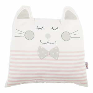 Pillow Toy Big Cat rózsaszín pamutkeverék gyerekpárna, 29 x 29 cm - Mike & Co. NEW YORK