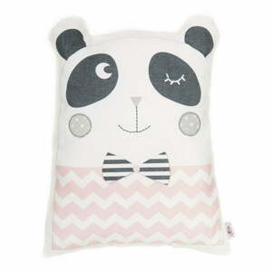 Pillow Toy Panda rózsaszín pamut keverék gyerekpárna, 25 x 36 cm - Mike & Co. NEW YORK
