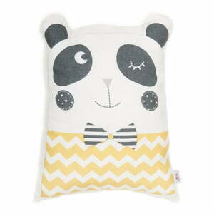 Pillow Toy Panda sárga pamut keverék gyerekpárna, 25 x 36 cm - Mike & Co. NEW YORK