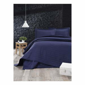 Monart sötétkék steppelt könnyű ágytakaró, 220 x 240 cm - Mijolnir