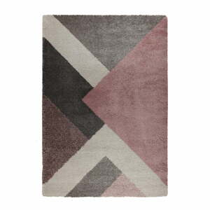 Zula rózsaszín-szürke szőnyeg, 160 x 230 cm - Flair Rugs