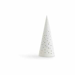 Nobili fehér csontporcelán karácsonyi gyertyatartó, magasság 25,5 cm - Kähler Design