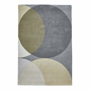 Elements Circle gyapjú szőnyeg, 150 x 230 cm - Think Rugs