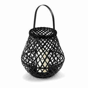 Bamboo Lantern fekete bambusz lámpás, ⌀ 25 cm - Compactor