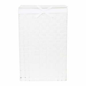 Laundry Basket Linen fehér, fedeles szennyeskosár, magasság 60 cm - Compactor