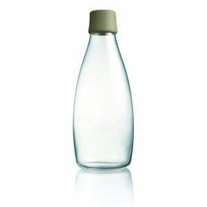 Sötétzöld üvegpalack élettartam garanciával, 800 ml - ReTap