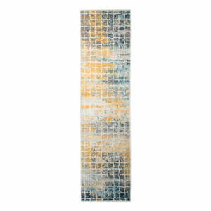 Urban kék-sárga szőnyeg, 60 x 220 cm - Flair Rugs