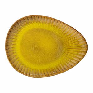Cala sárga agyagkerámia szervírozó tál, 34 x 25,5 cm - Bloomingville