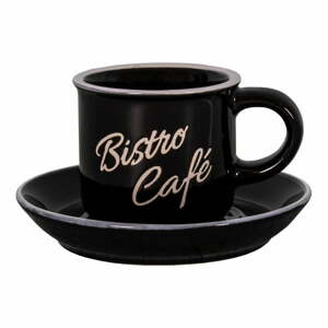 Fekete kőedény eszpresszó csésze Bistro - café - Antic Line