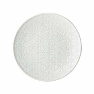 Star fehér kerámia tányér, ø 25 cm - MIJ