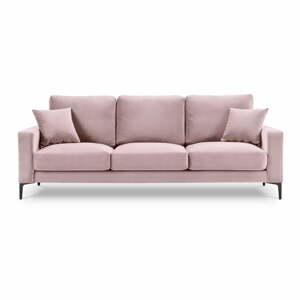 Harmony rózsaszín bársony kanapé, 220 cm - Kooko Home