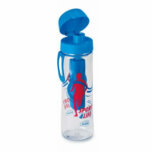 Sport kék vizespalack szűrővel, 750 ml - Snips