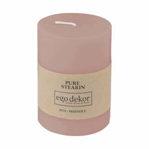 Friendly púder rózsaszín gyertya, égési idő 37 óra - Rustic candles by Ego dekor