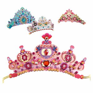 Princess koronakészítő szett 4 db koronához - Djeco