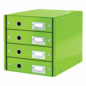 Office zöld 4 fiókos doboz, hossz 36 cm Click&Store - Leitz