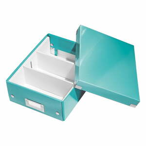 Office türkizkék rendszerező doboz, hossz 28 cm Click&Store - Leitz