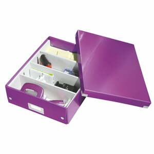 Office lila rendszerező doboz, hossz 37 cm Click&Store - Leitz